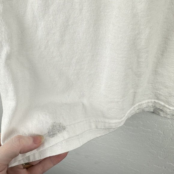 Star Wars Mad‎ Engine Mens T-Shirt M White Anime Darth Vader Red Light Saber - Picture 5 of 7